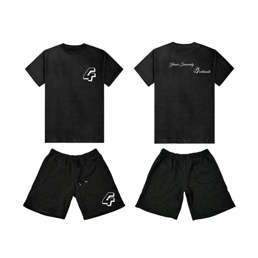 Black x White Short Set